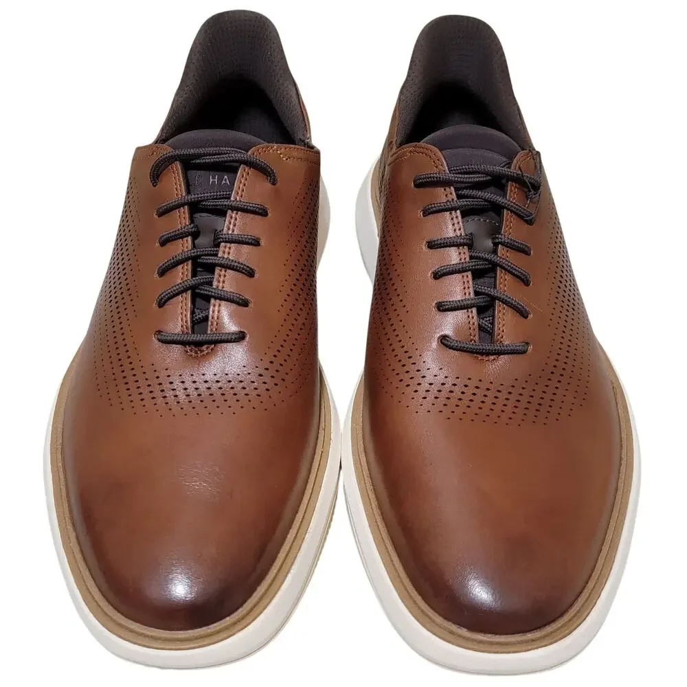Cole Haan Men Grand Phaze Laser Quick-On Oxfords Size US 10.5M British Tan